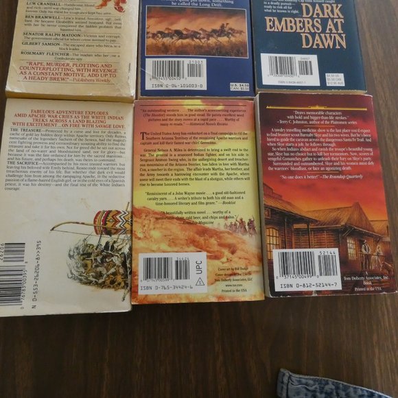 Lot Of 9 Vintage Western Paperback Books Various Authors - Picture 8 of 8